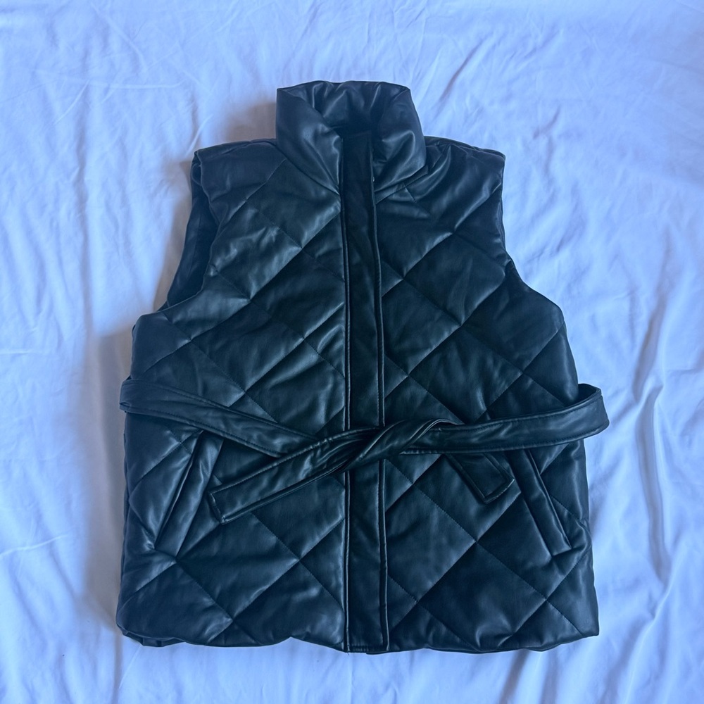 Blank NYC Black Quilted Puffer Vest